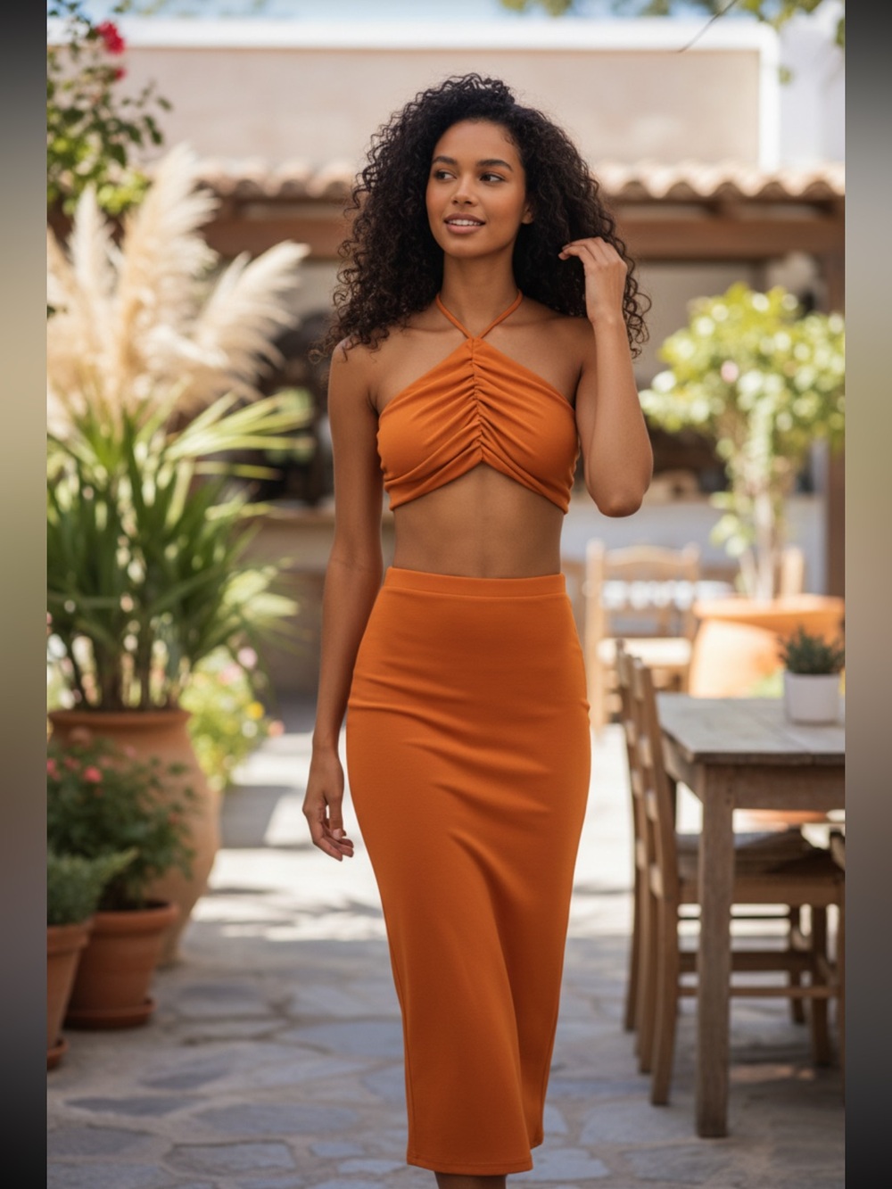 SHE IS US skirt and top